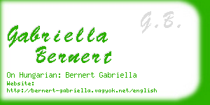 gabriella bernert business card